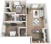 The Gardens at Anthony House_ Sequoia floor plan
